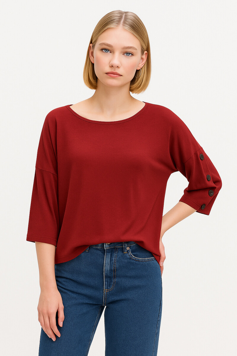 Remera Miky - Bordeaux 