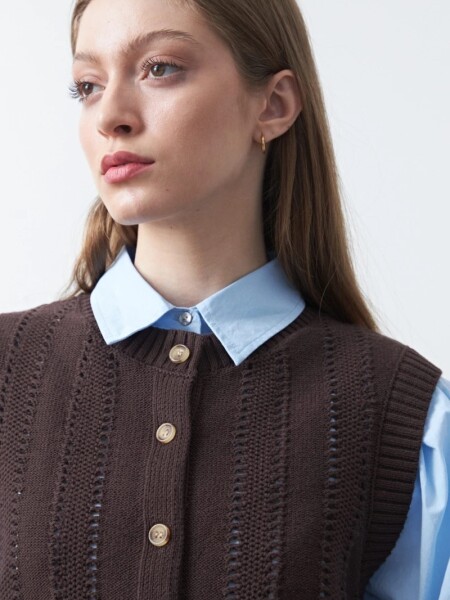 CHALECO D.CASSIN MELT CHOCOLATE