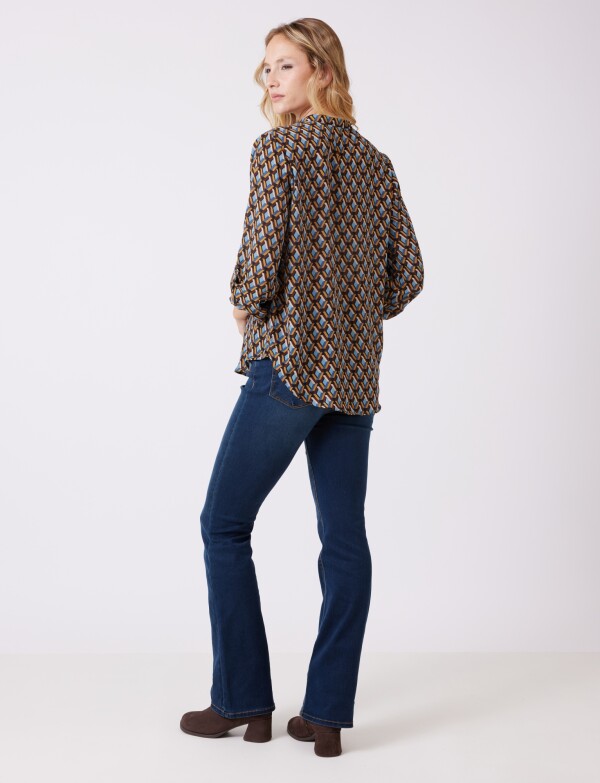 Blusa Rombos MULTI/MARRON