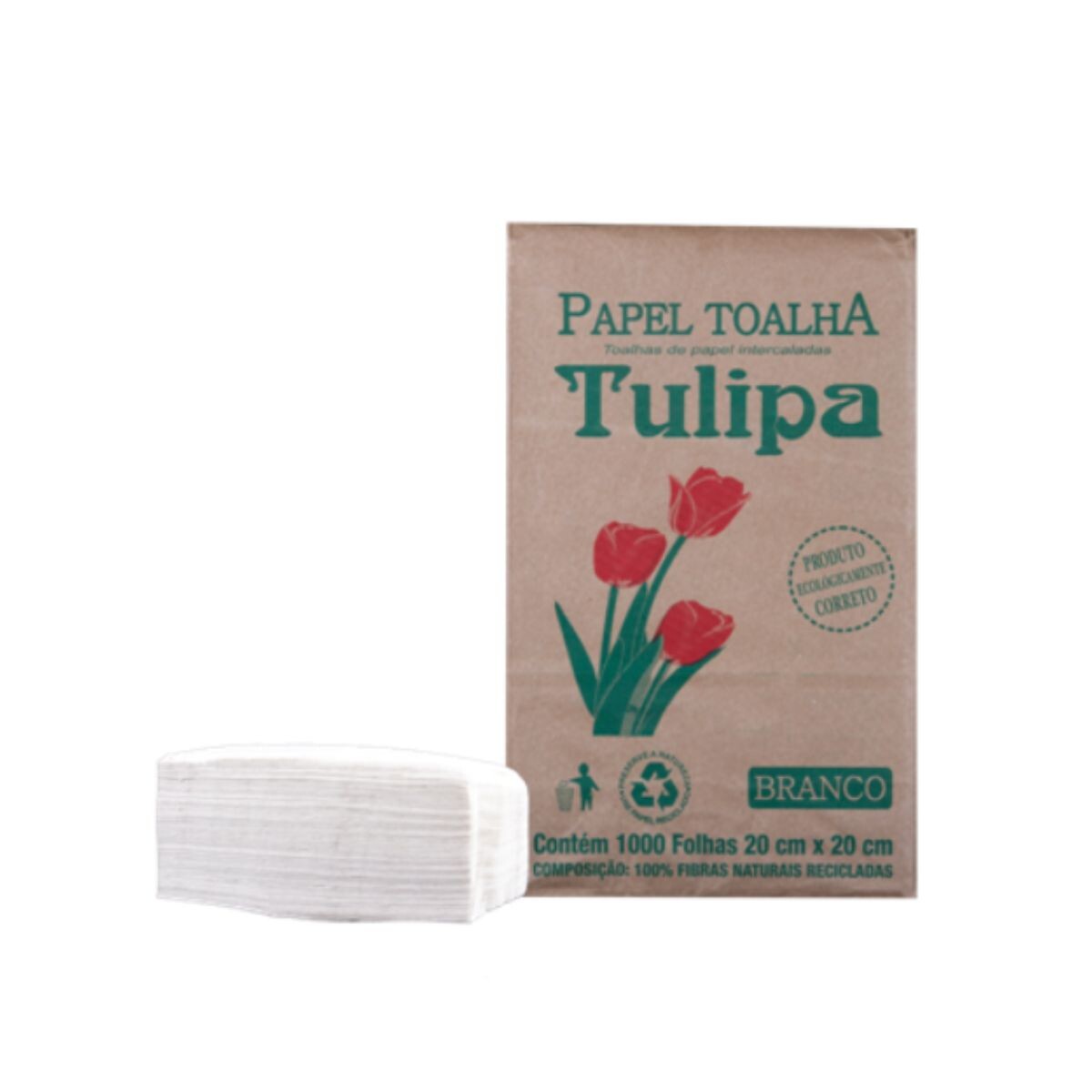 PAPEL TOALLA TULIPA ECO 20X20 X1000 UNIDADES Papel Toalla Tulipa Eco 20x20 X1000 Unidades