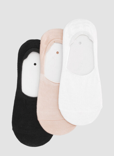 Pack de 3 medias invisibles lisas Variante 38