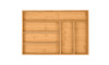 Organizador de cubiertos regulable madera M600 Organizador De Cubiertos Regulable Madera M600