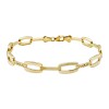 Pulsera Rectangular -Oro bajo-SIn Piedra-PU8079 conpiedra