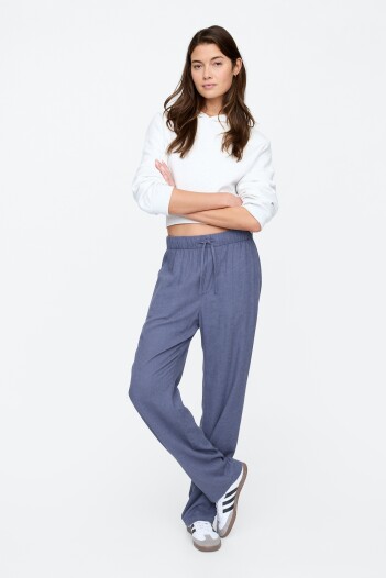 Pantalón De Lino Mujer Vintage Indigo 19-3929