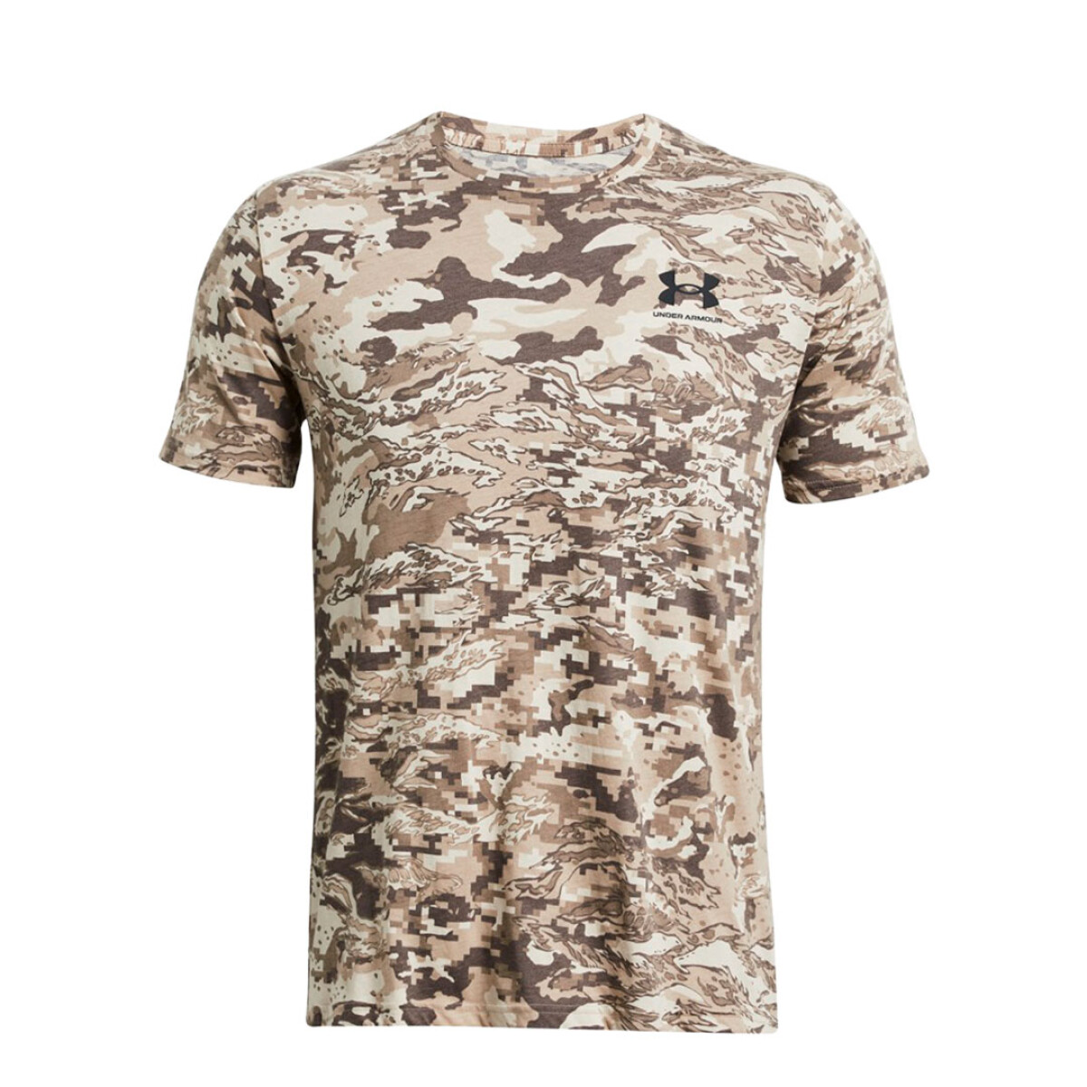 Remera de Hombre Under Armour Ua Abc Camo Ss - Marrón - Caqui 