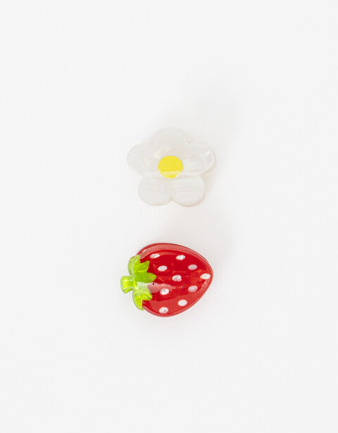 Broches Sets Fantasia Set De Broches Acrílico Frutas - Combinacion Multicolor