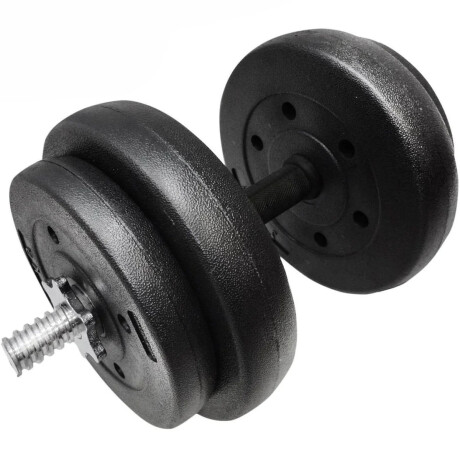 Set 2 Mancuernas Macizas + Barra 1.5m + 20 Kg Pesas Cmb000609