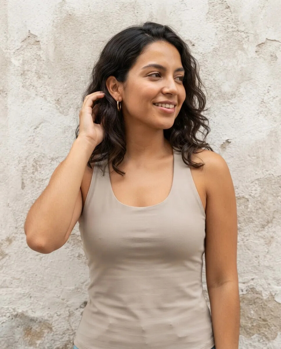 Musculosa Deportiva Oreiro - Beige 