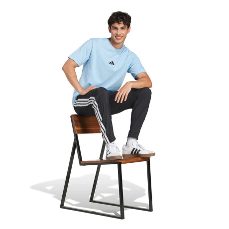 Pantalón Largo Essentials Woven 3 bandas de Hombre Negro