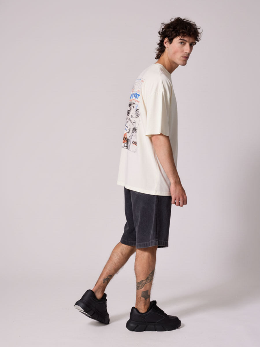 T-SHIRT CICLE DIXIE Crudo