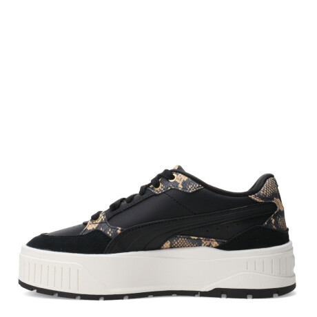 Championes de Mujer Puma Negro - Dorado - Blanco