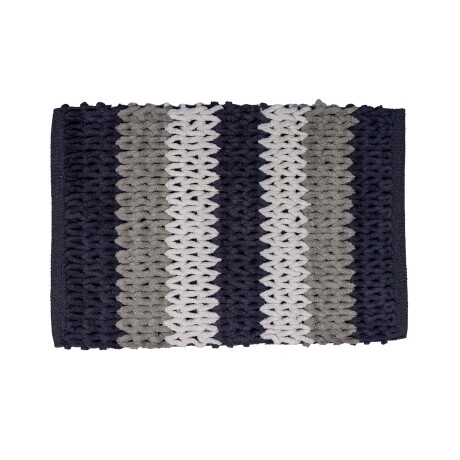 Alfombra De Baño Amalfi Antideslizante Estampada 40x60cm Azul