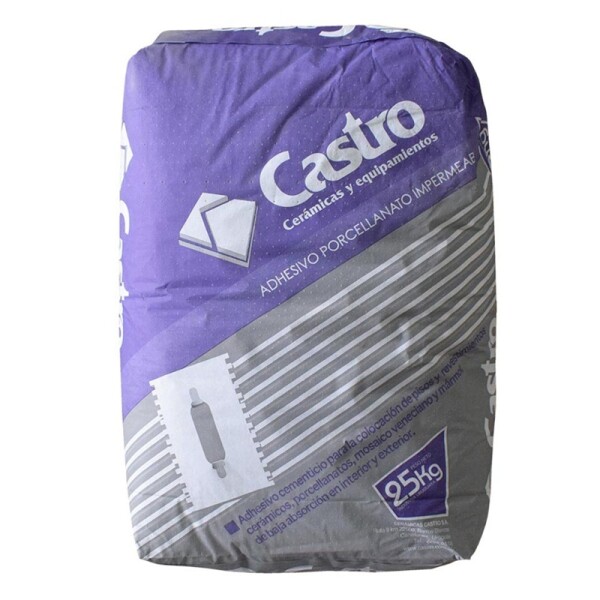ADHES.IMPERM.P/PORC. 25 kg CASTRO Adhes.imperm.p/porc. 25 Kg Castro
