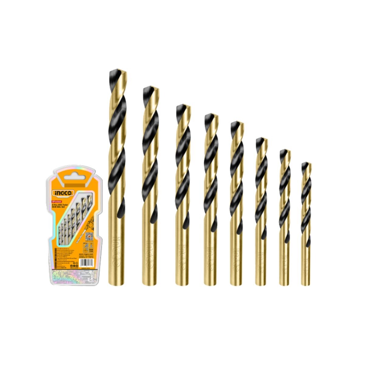 SET X8 MECHAS METAL INGCO Set X8 Mechas Metal Ingco