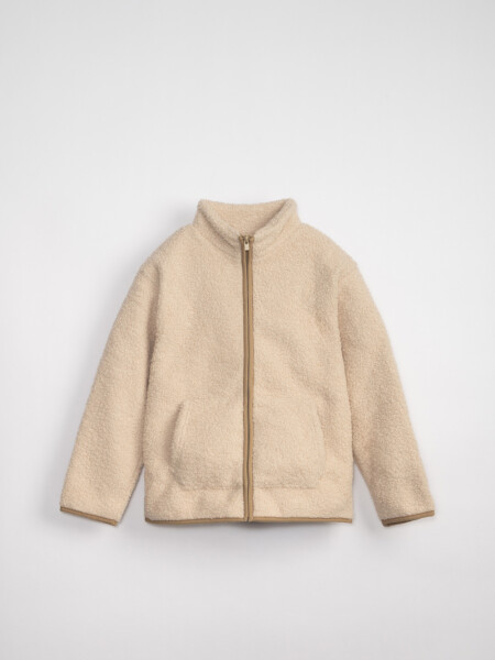 Campera sherpa Beige