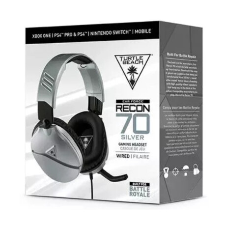 Auriculares Turtle Beach - Recon 70 Wired Silver Auriculares Turtle Beach - Recon 70 Wired Silver