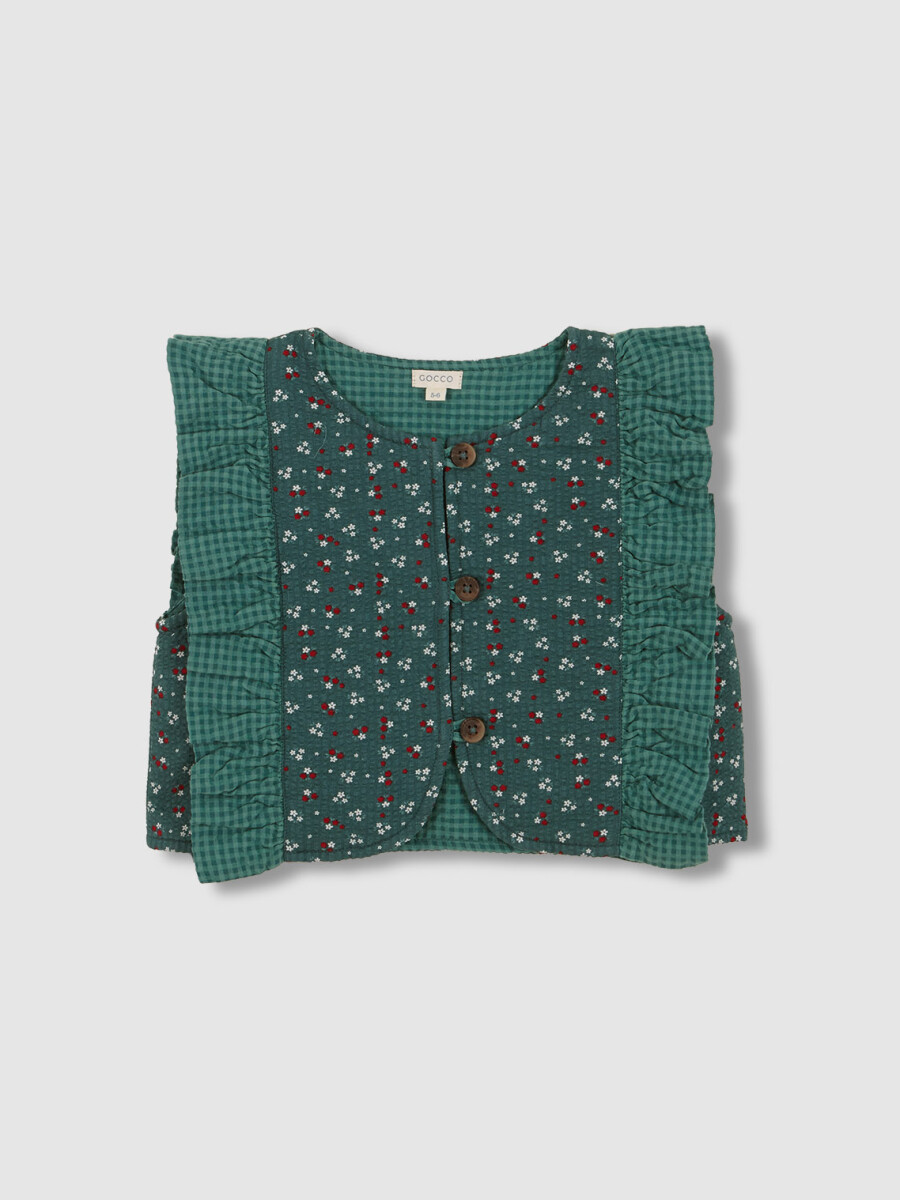 Chaleco Estampados Combinados Verde