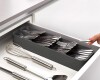 Organizador de Cubiertos para Cajón Duo – Gris Organizador de Cubiertos para Cajón Duo – Gris