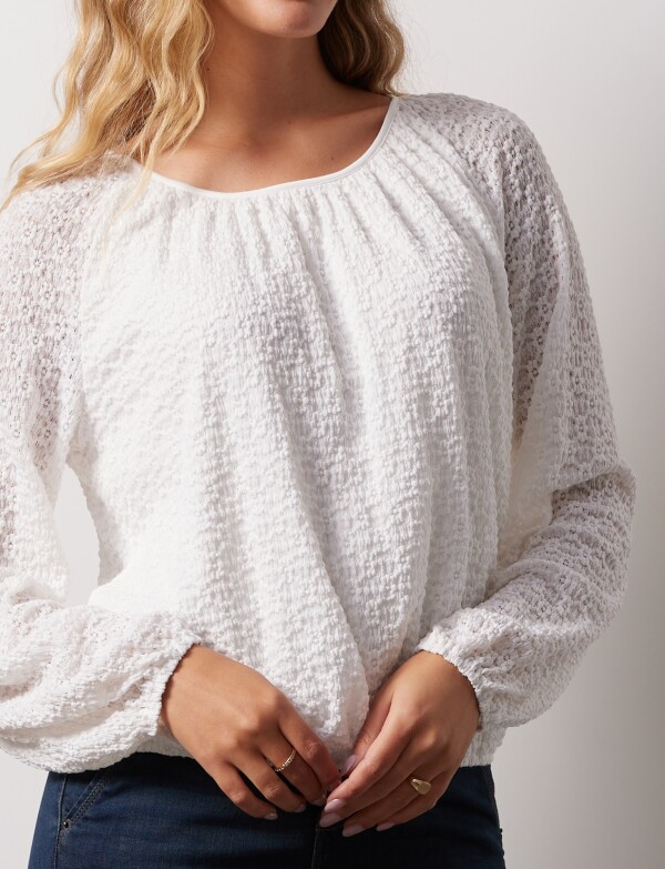 Blusa Textura CRUDO