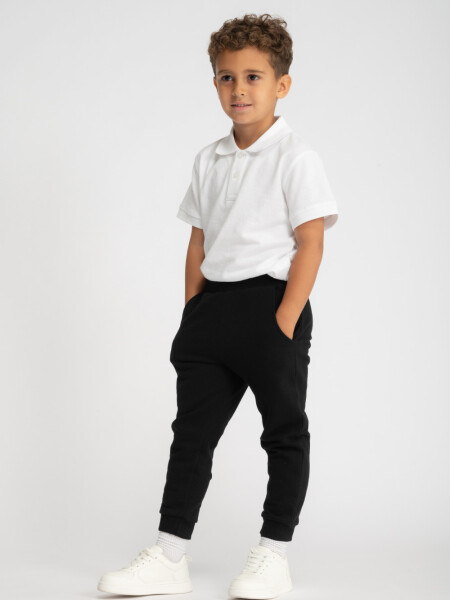 Pantalon deportivo gris Negro