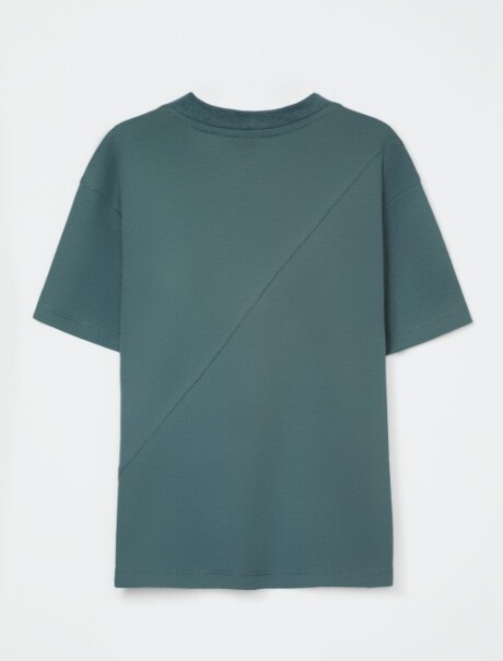 CAMISETA CON ESTAMPA VERDE