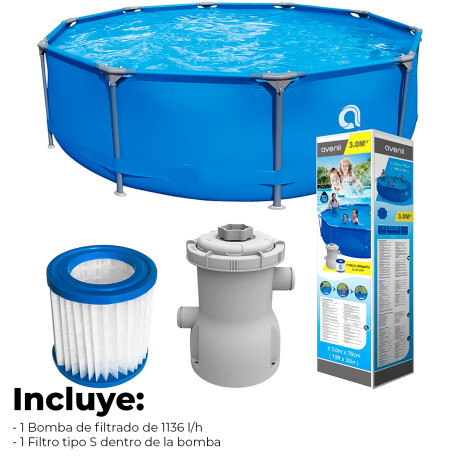 Piscina Jilong Estructural 4383 L 300X76cm C/ Filtro Piscina Jilong Estructural 4383 L 300X76cm C/ Filtro