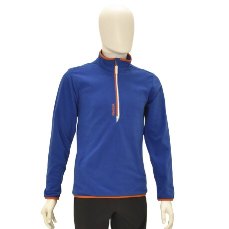 Buzo Polar 1/4 Cierre en Pecho Reebok Hombre Plrfleece Top Azul