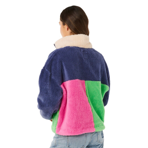 Buzo Rip Curl Block Party Polar Fleece - Multicolor Buzo Rip Curl Block Party Polar Fleece - Multicolor