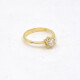 Anillo En Oro 18K Y Brillante Anillo En Oro 18K Y Brillante