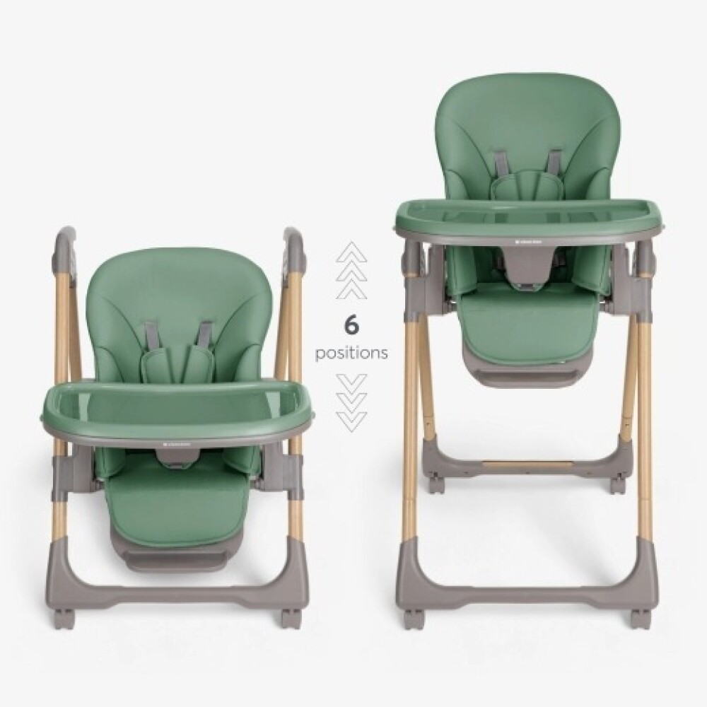 Silla de comer Olive deluxe KIKKABOO green