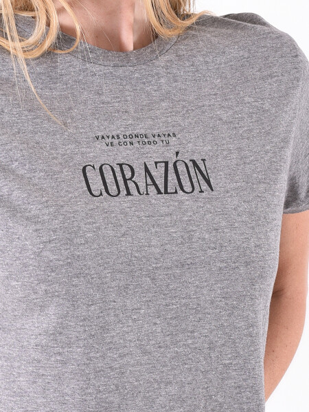 REMERA CORAZON GRIS (V)