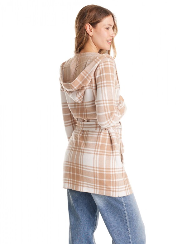 Cardigan Cuadrille BEIGE/MULTI