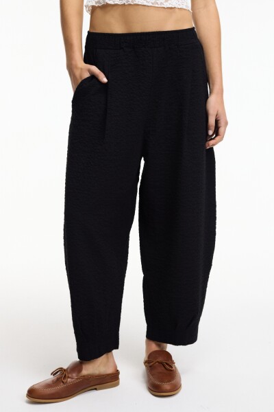 Pantalón bianco Negro
