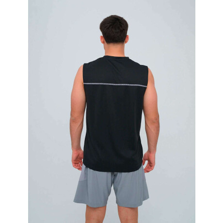 Remera Sin Manga Balance de Hombre Negro