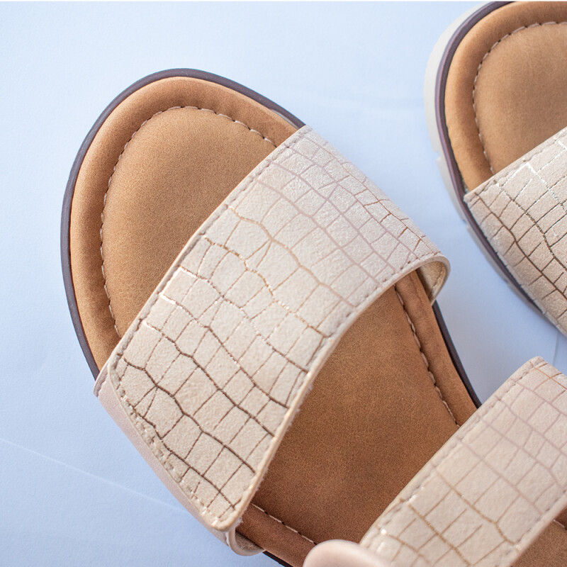 Sandalia de dama Panama Jack CHAMPAGNE