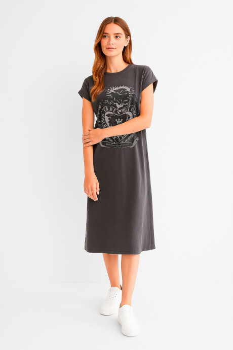 Vestido Daito Estampado 1