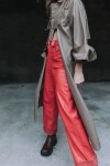 Leather Jeans Crawford Coral