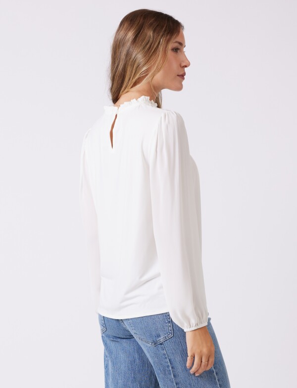 Blusa Gasa Puntilla CRUDO