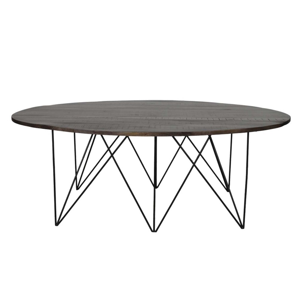 MESA DE COMEDOR MADERA-Y-METAL NATURAL-BEIGE CALCUTA