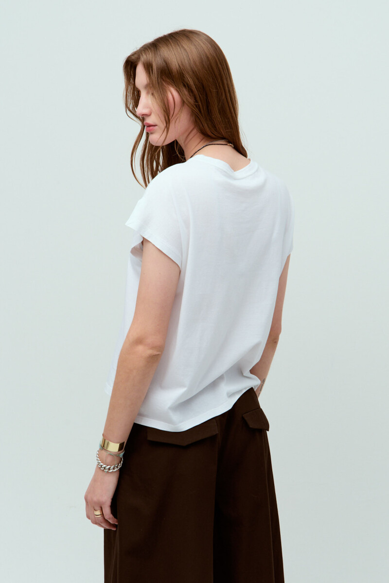 REMERA BOXY Blanco