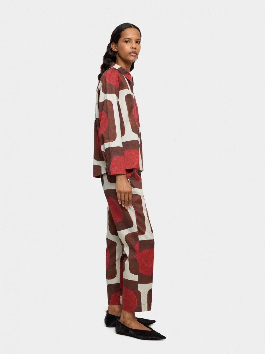 Pantalón Estampado De Lyocell - multicolor 