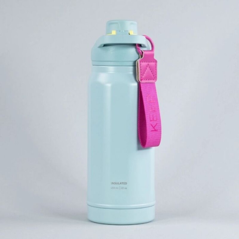 Botella Insulada Strap Flask Keep 650 Ml De Acero Inoxidable AZUL