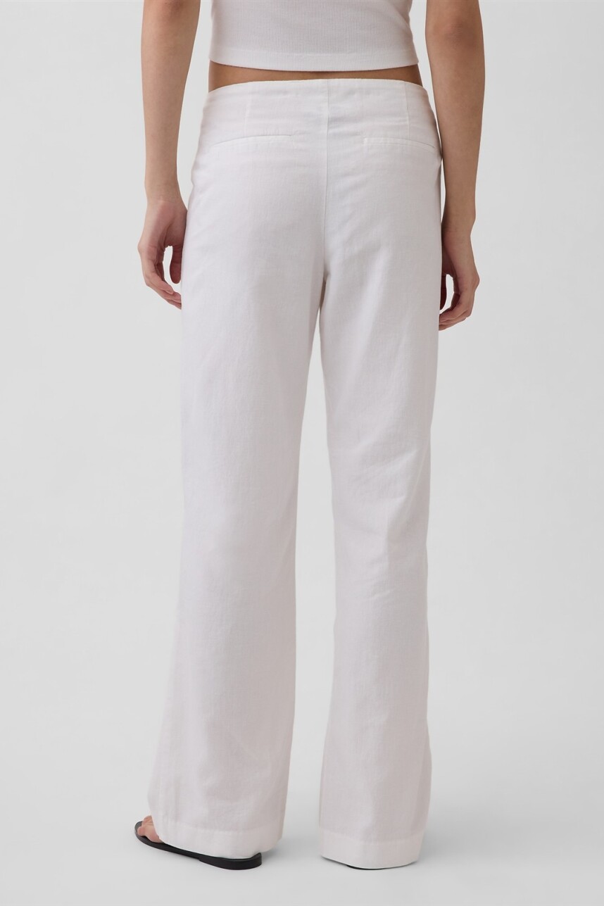 Pantalón Tiro Bajo Mujer New Off White