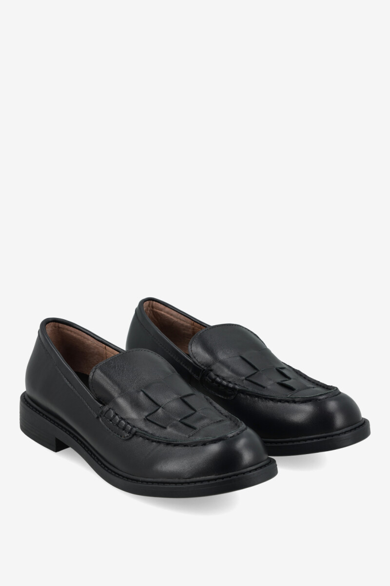 MOCASIN BOX WEAVE LOAFER 25 Negro