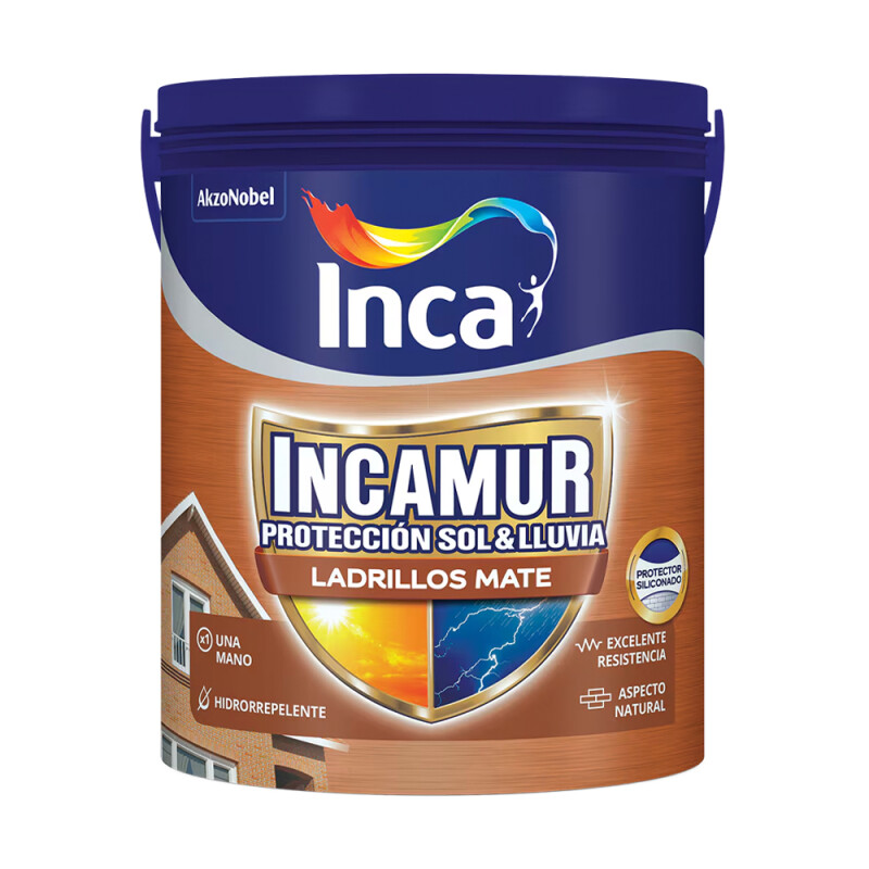 INCAMUR LADRILLO MATE - 4 LT N/A