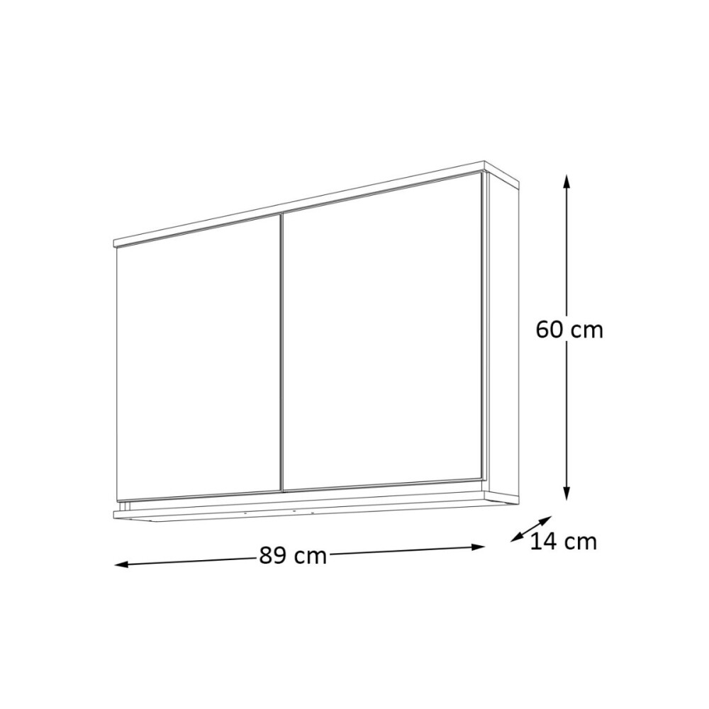 Botiquín Gabriela 90cm Blanco Botiquín Gabriela 90cm Blanco