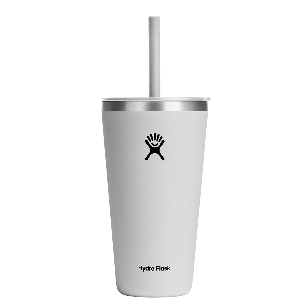 28oz Tumbler With Straw - White 