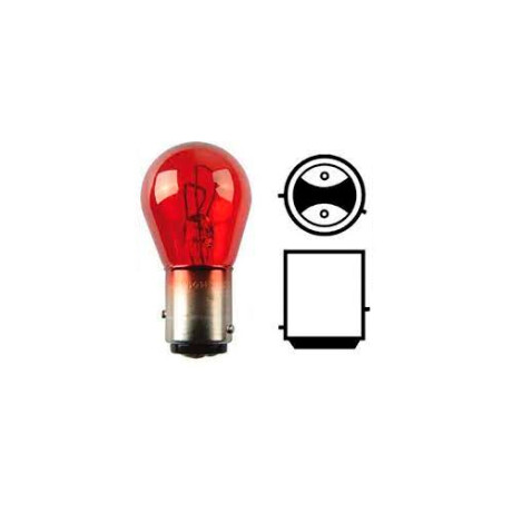 LAMPARA - PR21/5W 12V ROJA PHILIPS LAMPARA - PR21/5W 12V ROJA PHILIPS