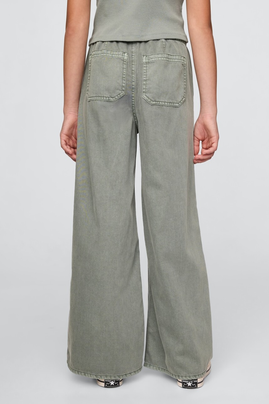 Jean Baggy Niña Gasoline Green 103