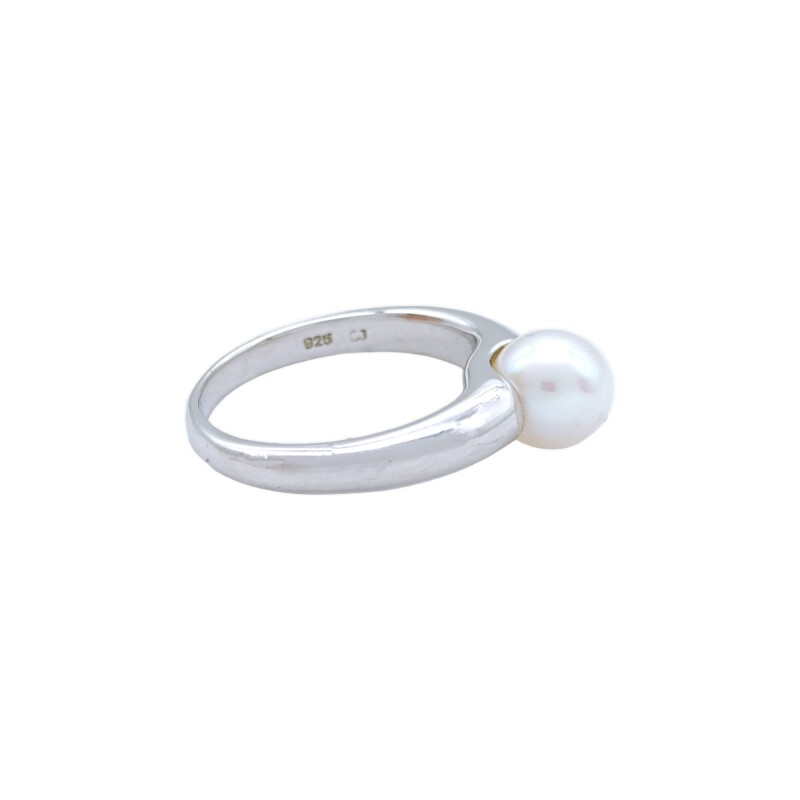 Anillo Solitario-Plata 925-Perla-AN3346 conperla